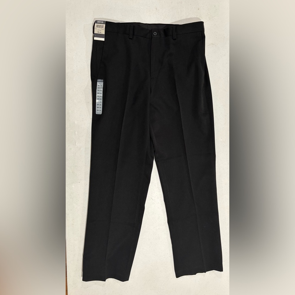 Kenneth Cole Reaction Black Mini Pinstripe Trousers